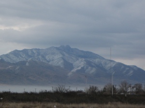 Snow covered mountains in Cochise County